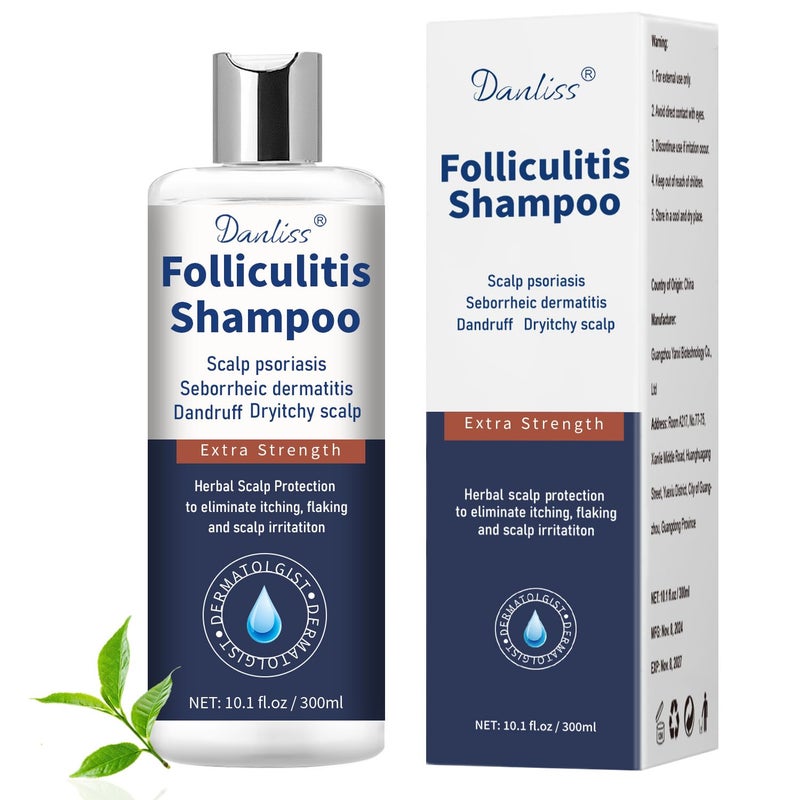 Sulfate Free  Anti Fungal Folliculitis Treatment Shampoo With Formula for Prone to FolliculitisSeborrheic DermatitisFor Normal to Oily Scalp Relieves Itchy  Dry Scalp Dandruff  101 Oz